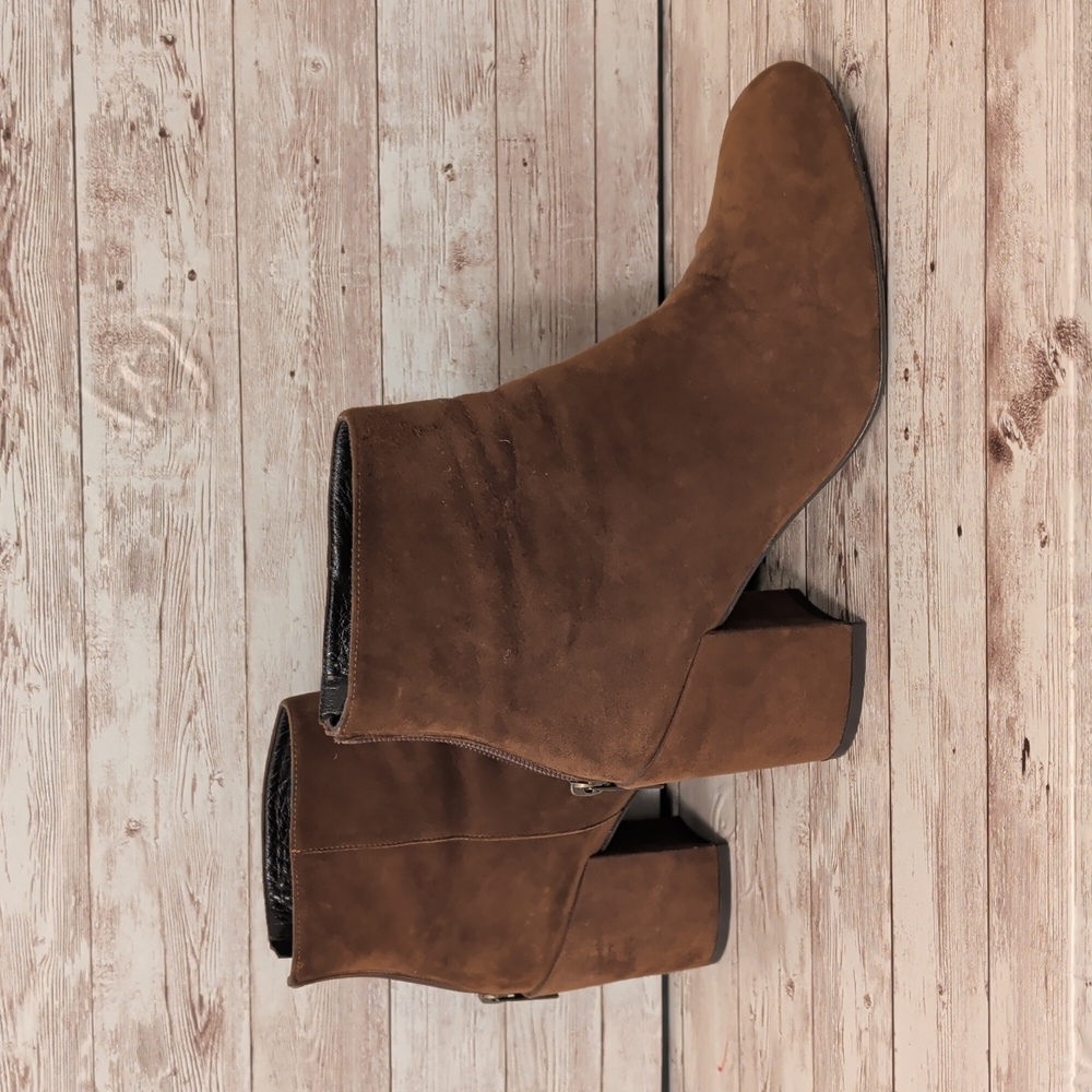 Stuart Weitzman Brown Suede Heeled Boots